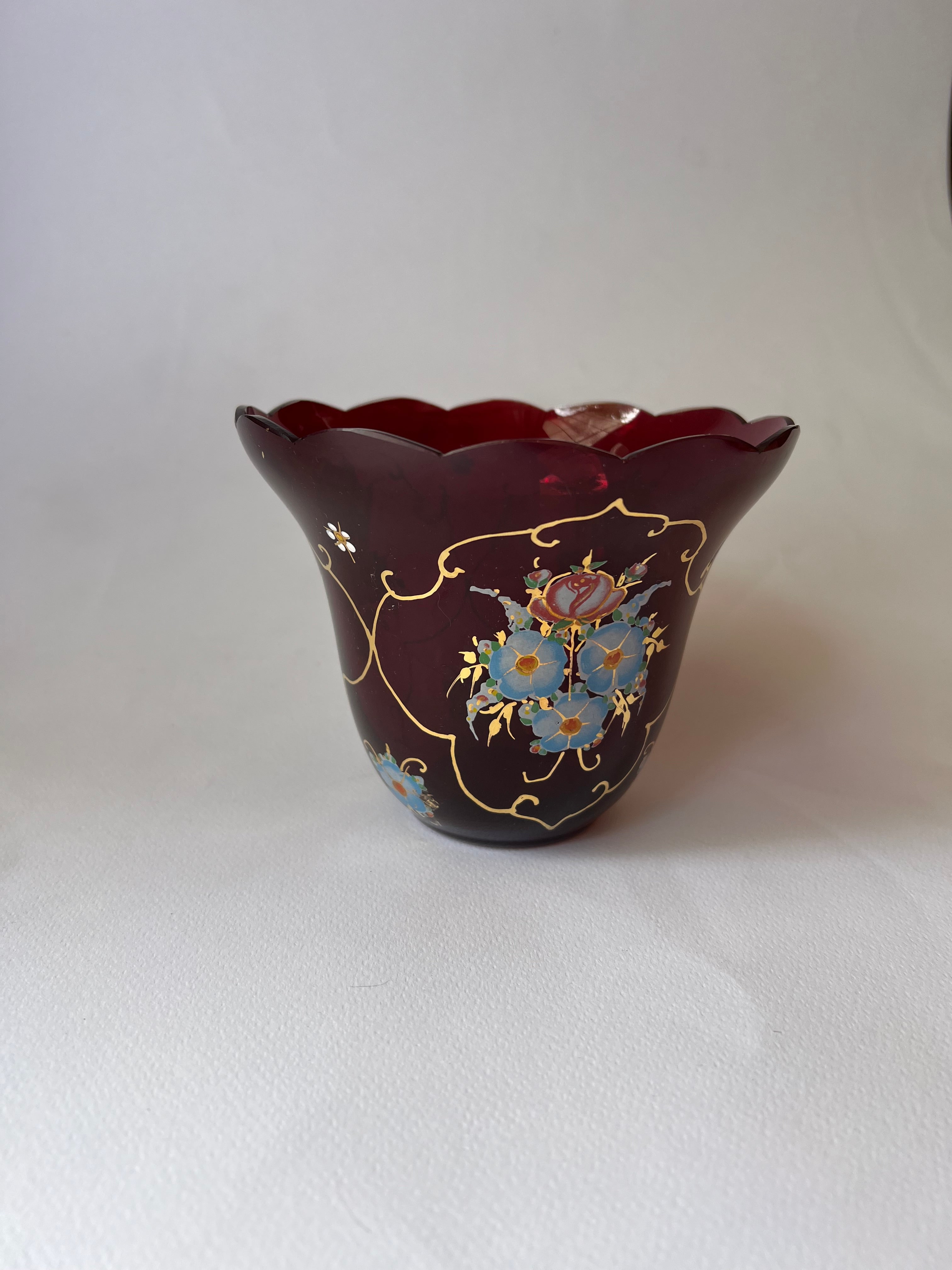 Pahar Candelă |Gravat & Pictat Manual