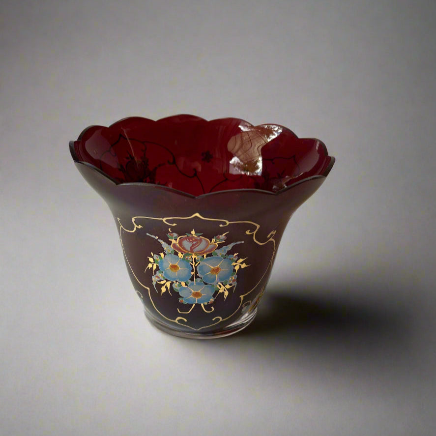 Pahar Candelă |Gravat & Pictat Manual