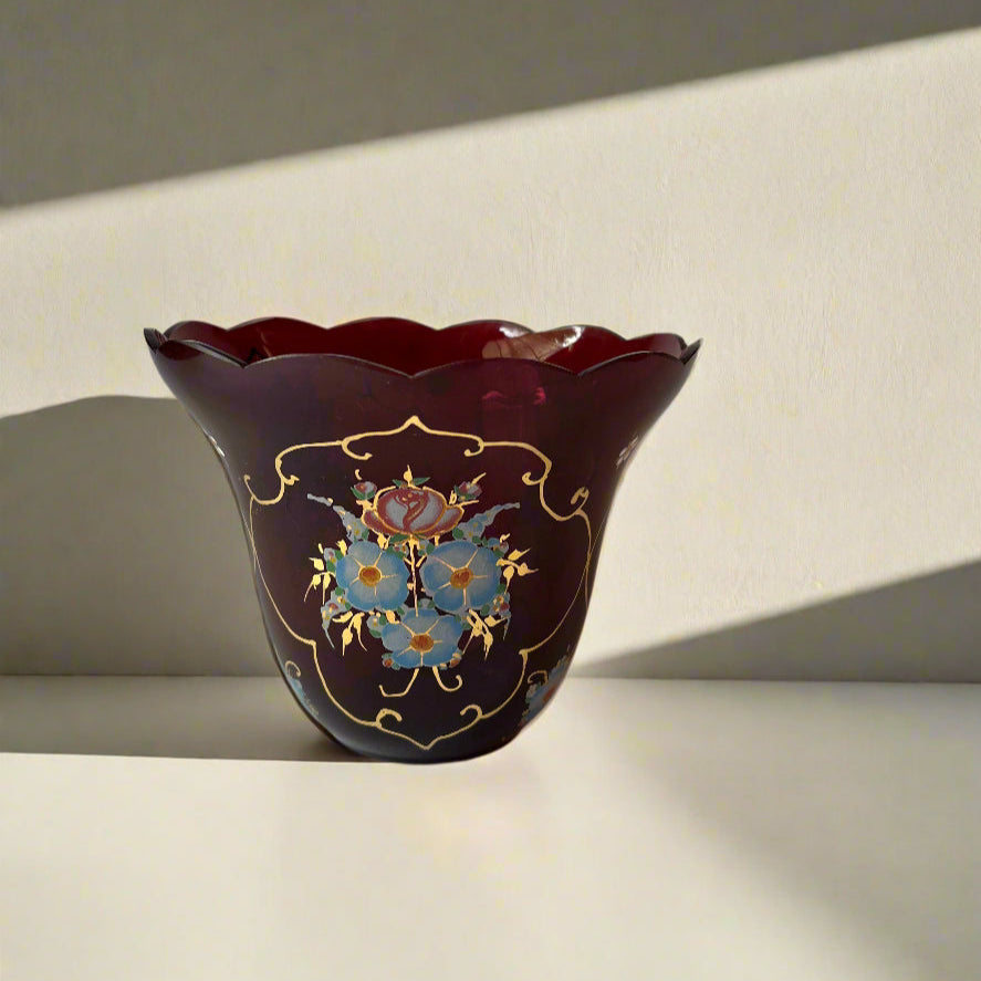 Pahar Candelă |Gravat & Pictat Manual